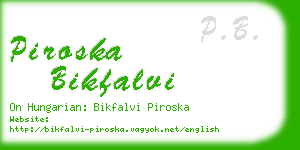 piroska bikfalvi business card